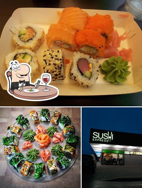 Еда и внешнее оформление - все это можно увидеть на этом снимке из Sushi Express