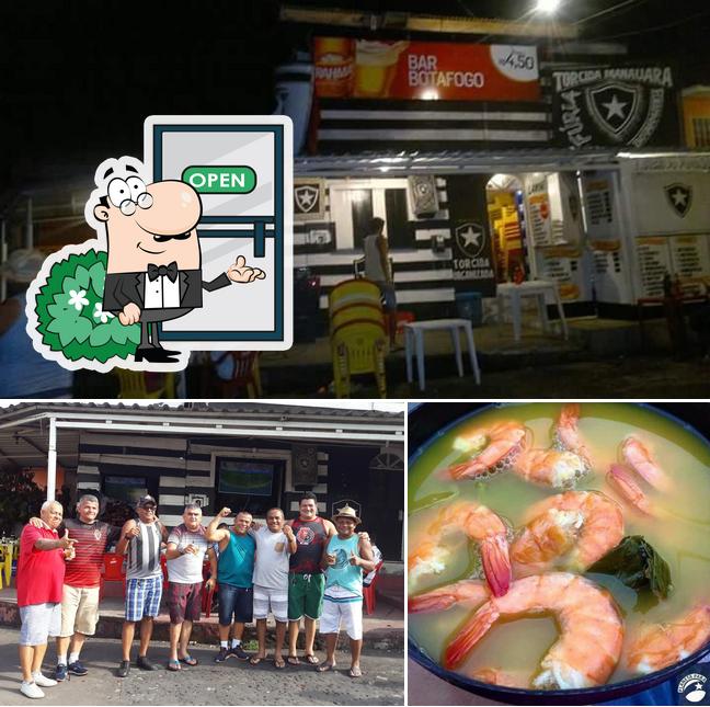 Entre diversos coisas, exterior e frutos do mar podem ser encontrados no Bar Do Kininho