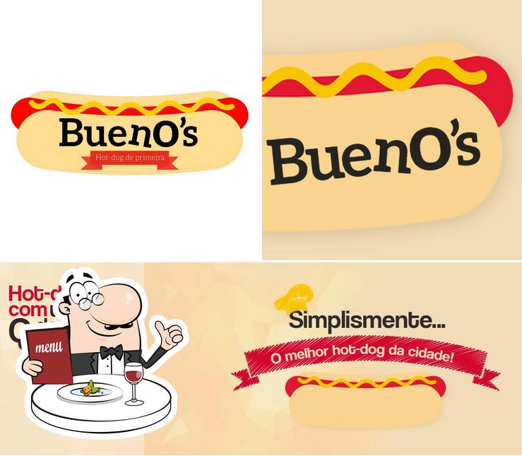 Comida em Bueno's Hot dog