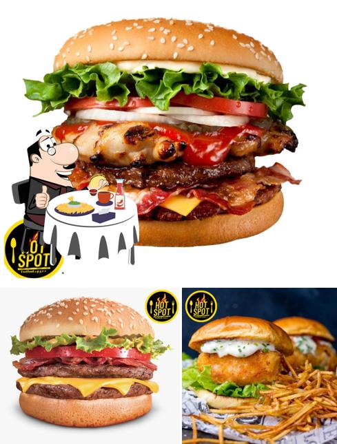 Try out a burger at Hotspot.(fastfood.) Stall