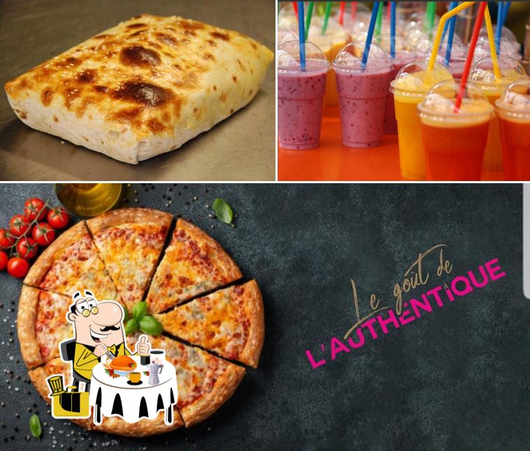 Parmi les différentes choses de la nourriture et la boisson, une personne peut trouver sur Fresh Pizz'