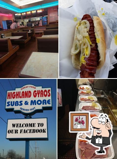 The interior of Highland Gyros