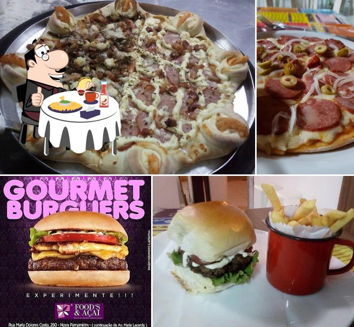 Hambúrguer em Food's & Açai