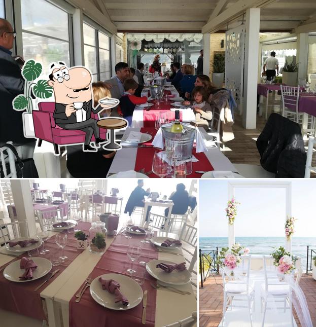 Gli interni di Mamaflò - Ristorante sul mare