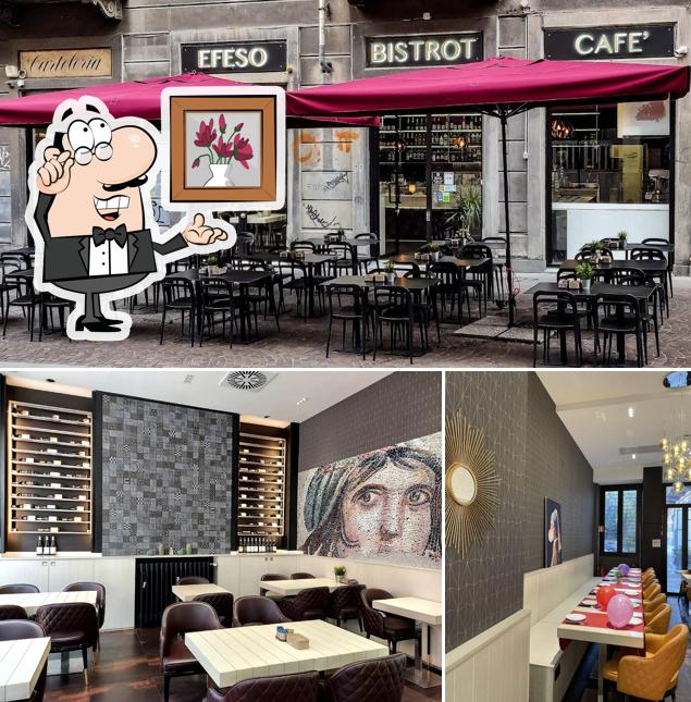 Gli interni di Efeso Bistrot Cafe'