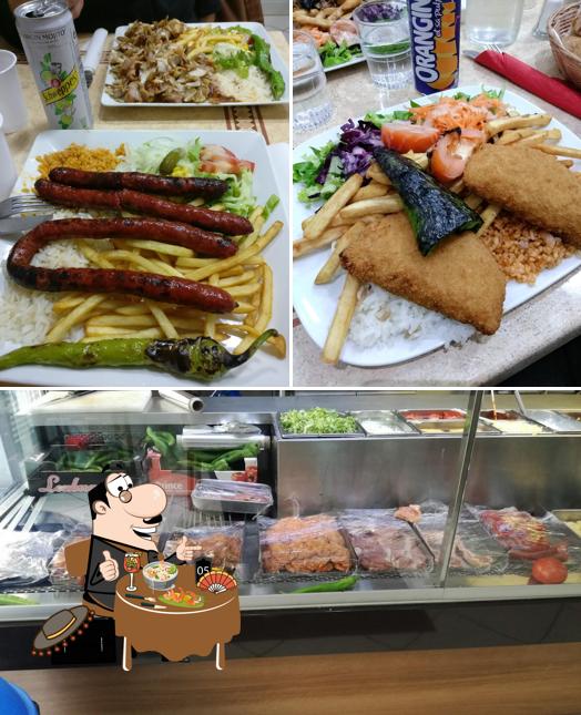 Platos en Le Bosphorus kebab halal