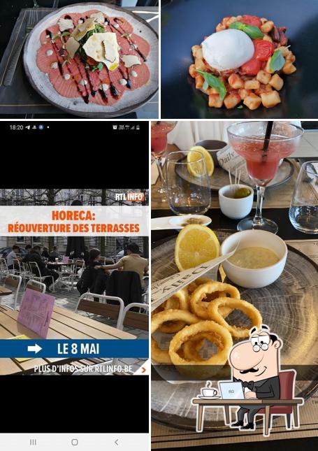 Installez-vous à l'une des tables de La Véranda