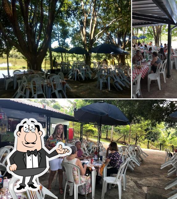 O interior do Pesqueiro e Restaurante Cercado Grande