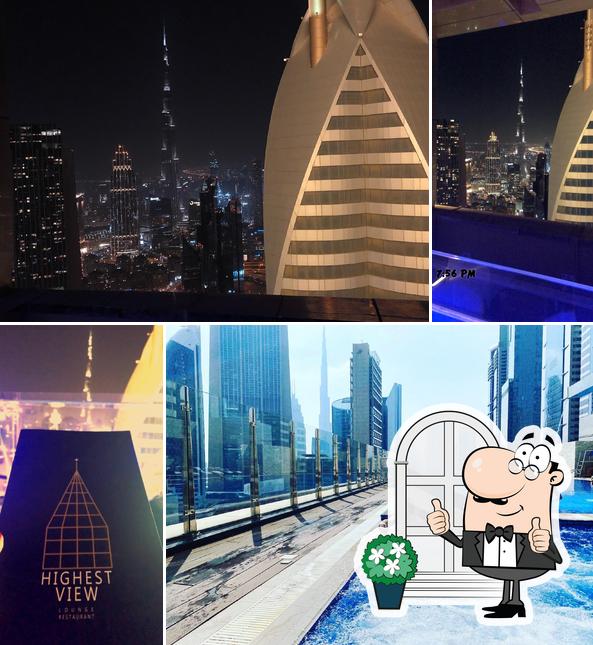 Highest View Lounge steakhouse, Dubai, Sheikh Zayed Road Restaurant