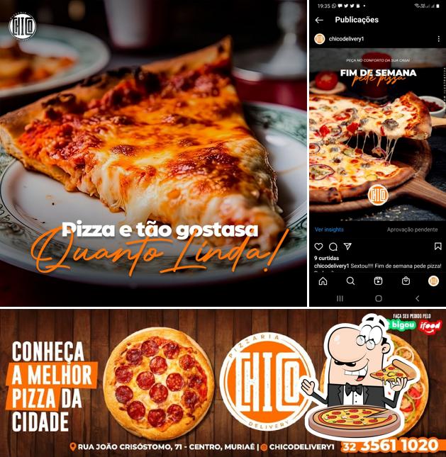 Peça diversos tipos de pizza