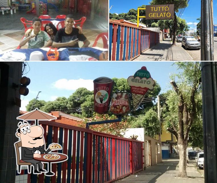 Esta é a foto apresentando exterior e interior no Pizzaria Tutto Gelato