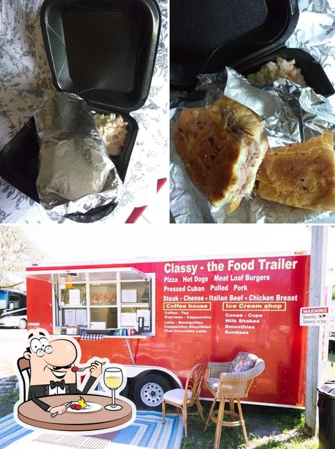 The photo of food and interior at Classy - The Food Trailer