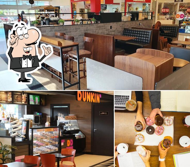 O interior do Dunkin' Donuts