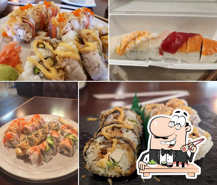 Pick various sushi options