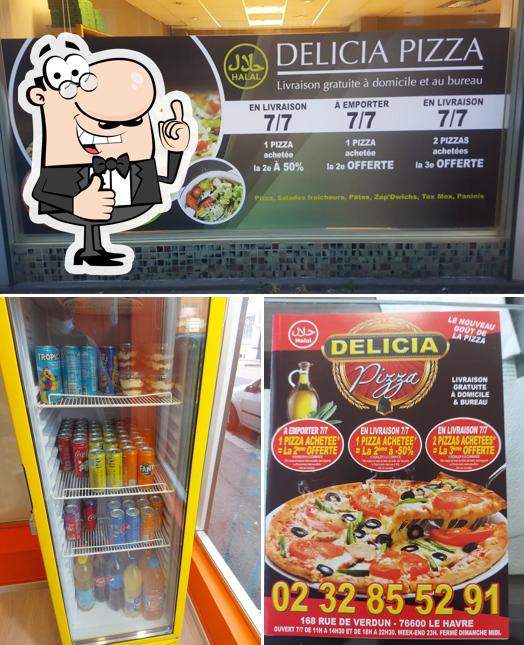 See this image of DELICIA PIZZA