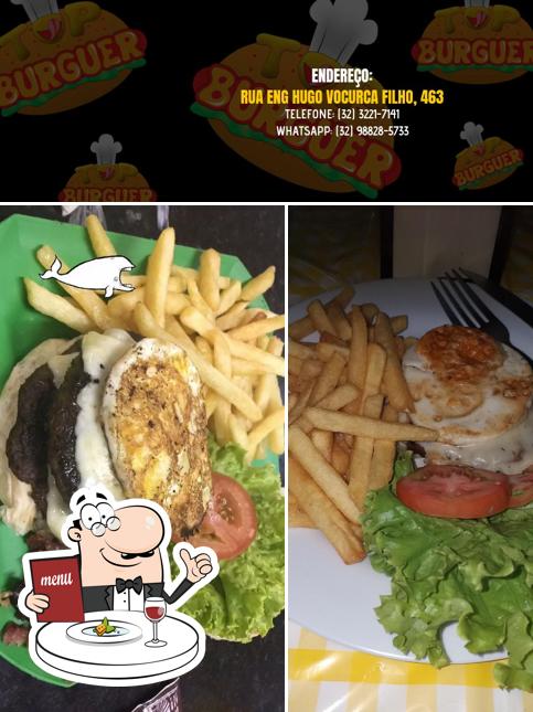 Comida em TOP BURGUER