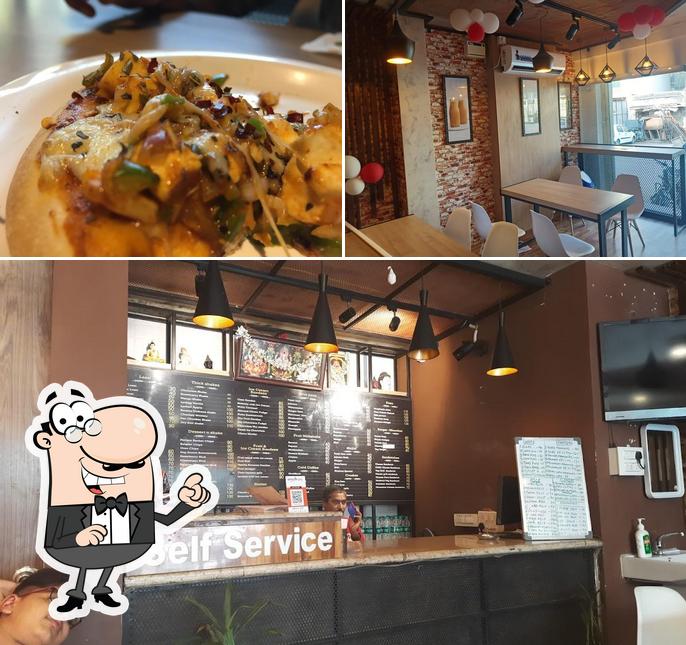 Among various things one can find interior and food at Lassi Bistro