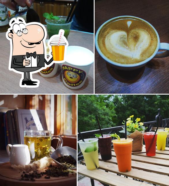 "Happy coffee" предоставляет гостям большой выбор напитков