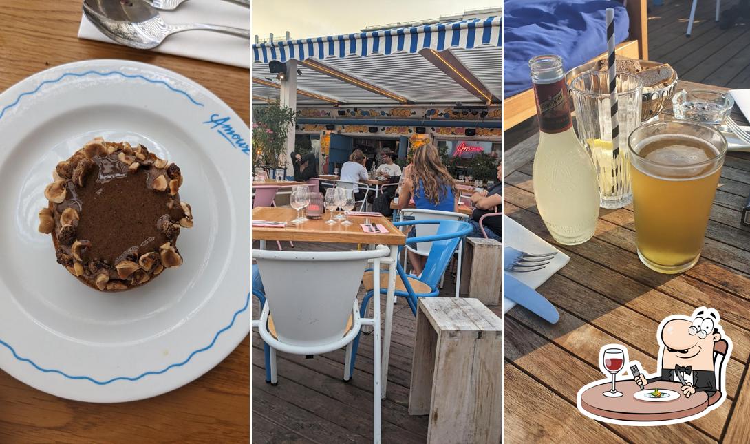 Plats à La Plage de l'Hôtel Amour