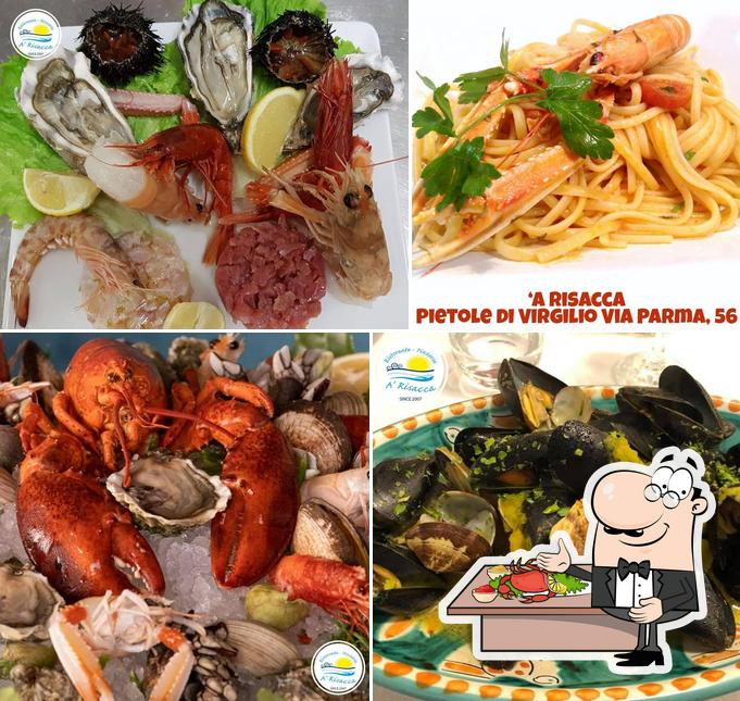 Get seafood at Ristorante pizzeria A' Risacca