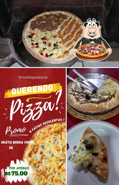 Consiga pizza no Máfia Pizzaria, Restaurante & Chopperia