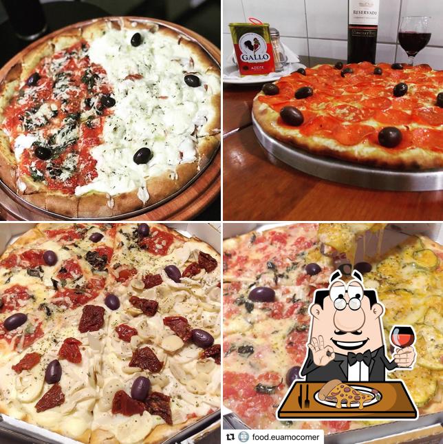 Escolha pizza no Pizzaria