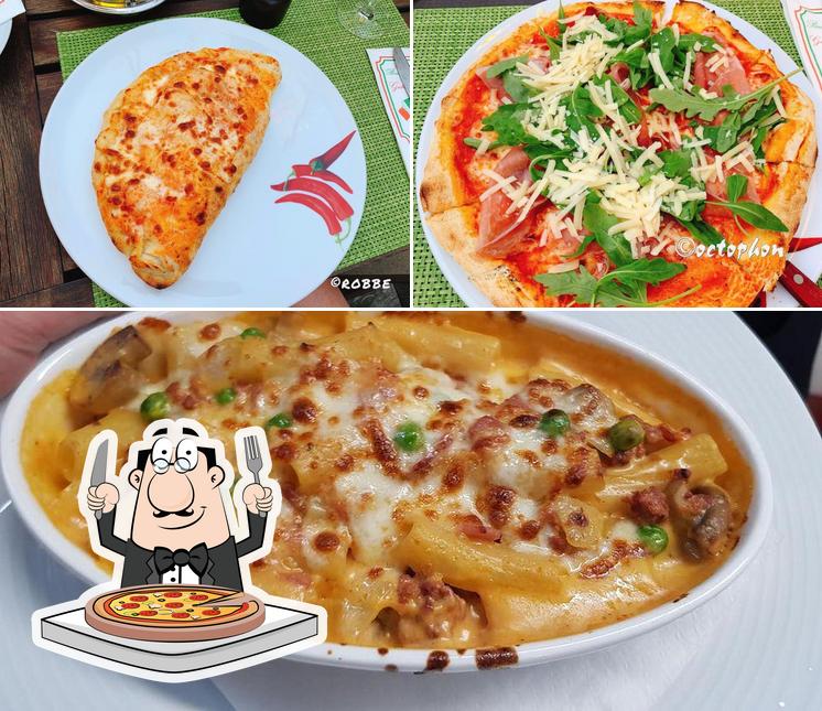 Prueba una pizza en Restaurant Arnumer See Italienische Küche