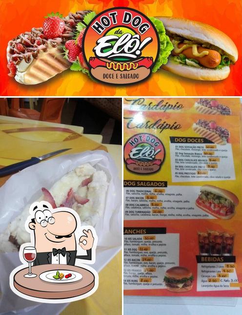 Comida em Hot Dog Da Elo