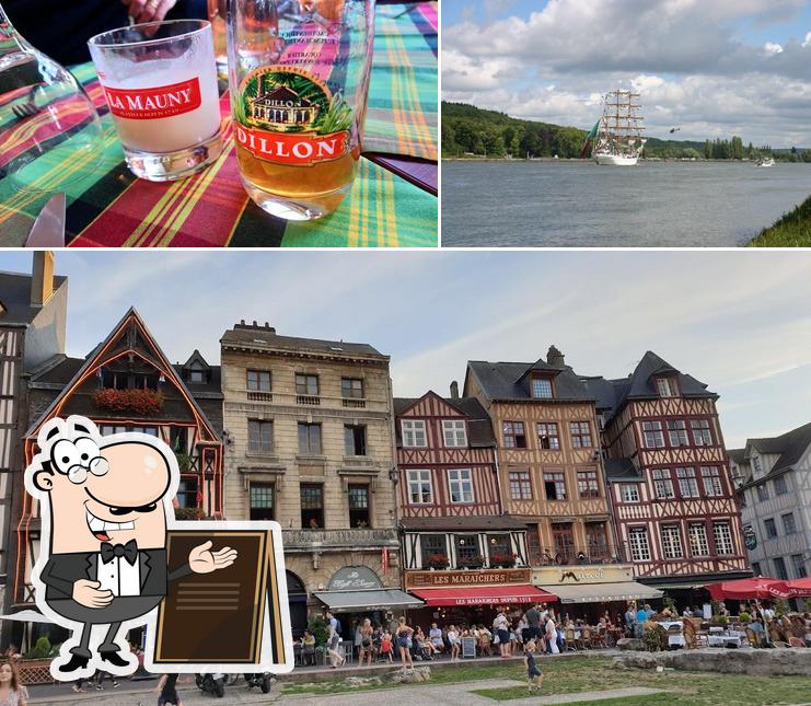 Voici la photo affichant la extérieur et bière sur Le bakoua rouen