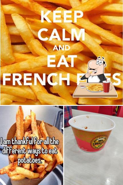 French fries at Yess Pizza