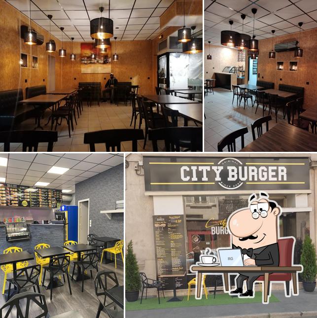 El interior de City Burger