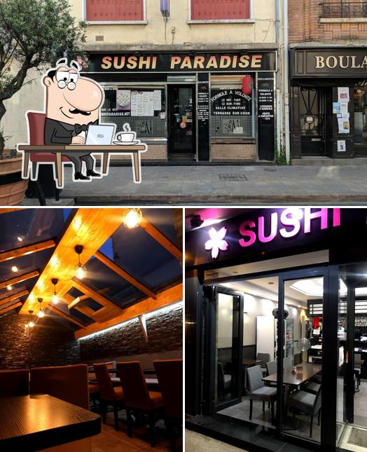 L'intérieur de Sushi Paradise