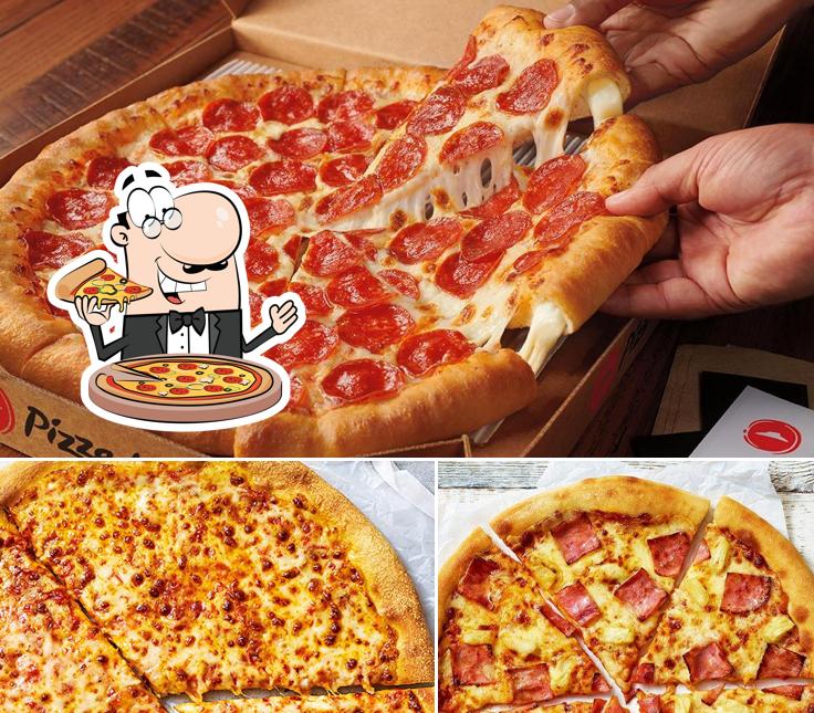 A Pizza Hut, vous pouvez déguster des pizzas