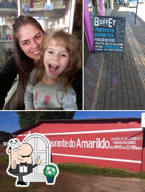 O Restaurante do Amarildo se destaca pelo exterior e balcão de bar