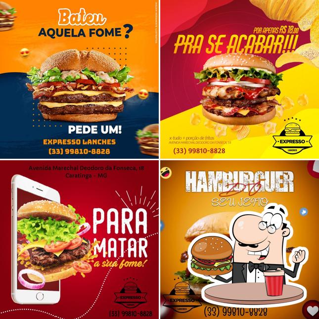 Consiga um hambúrguer no Expresso Hamburgueria