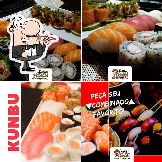 Escolha diferentes opções de sushi