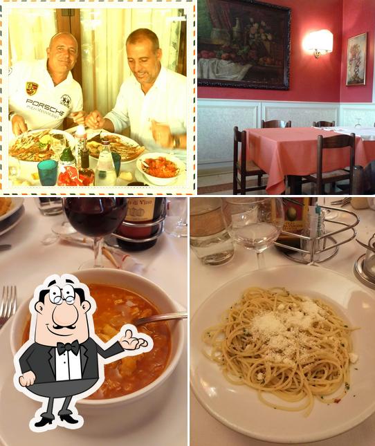 The image of interior and food at Trattoria Griss