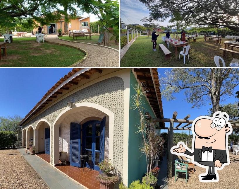 O interior do Quintal da Serra Café Colonial Rural & Eventos