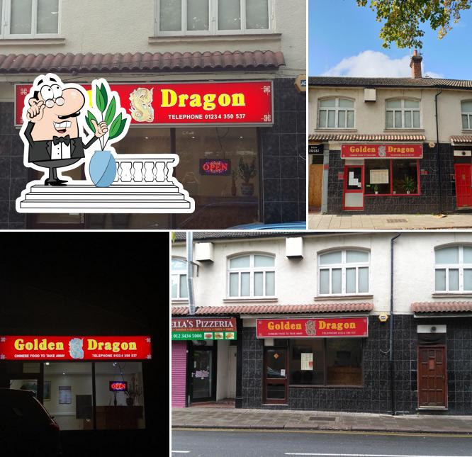 The exterior of Golden Dragon Chinese Takeaway