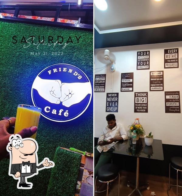 The interior of Friends Cafe