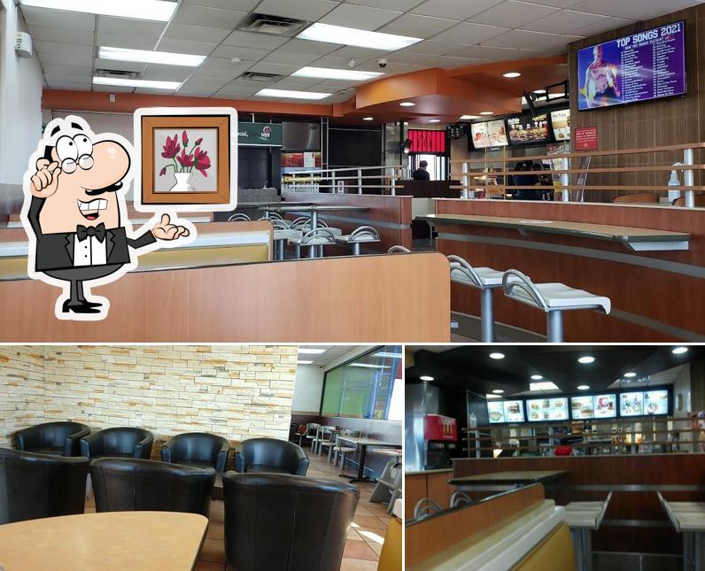 The interior of McDonald's