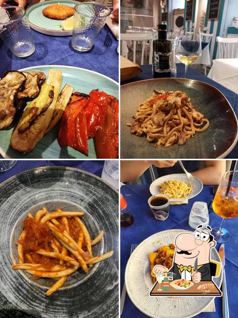 Platti al Trattoria moderna Borgo Marino