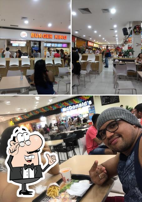 O interior do Burger King