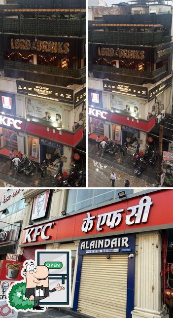 The exterior of KFC