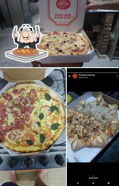 Experimente pizza no Caucaia Pizzaria delivery