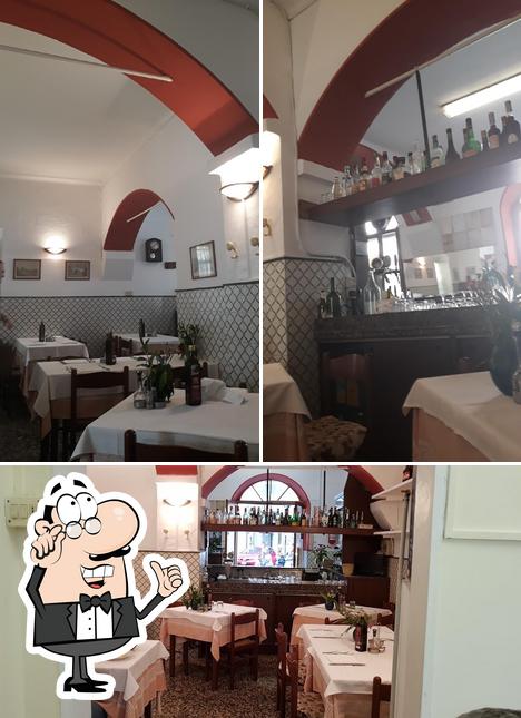 Gli interni di Trattoria Quaranta