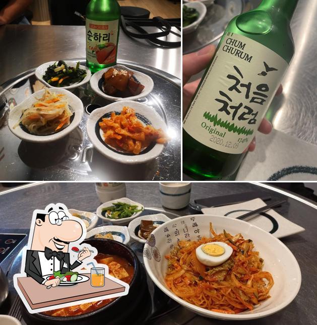 Questa è la immagine che mostra la cibo e alcol di Ristorante Coreano Sun Renshun