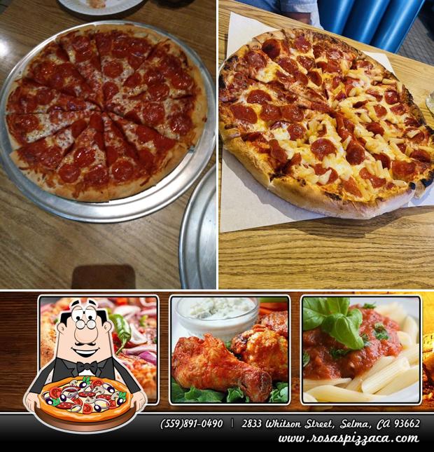 Rosa's Pizza Selma in Selma Restaurant menu and reviews