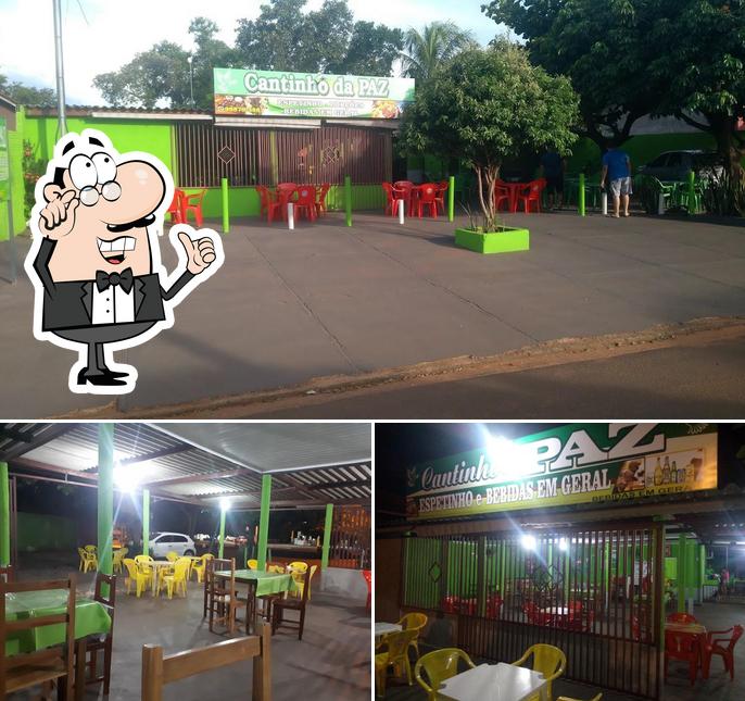 O interior do Cantinho Da Paz