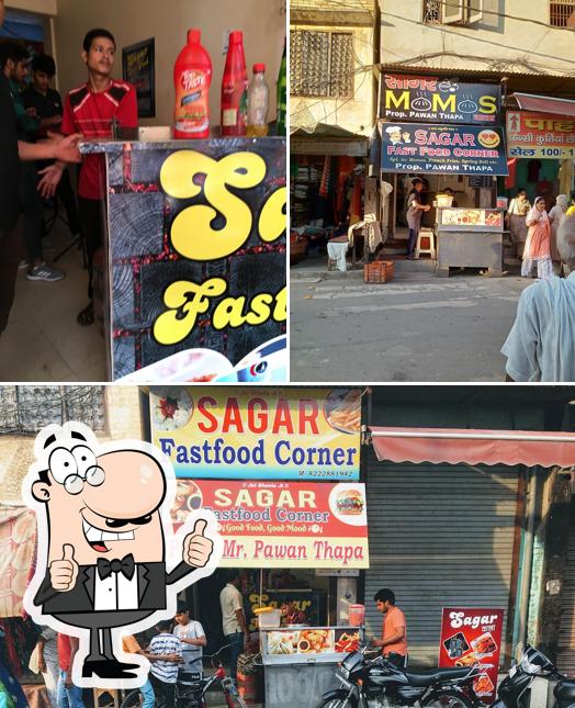 Look at the image of Sagar momos wala